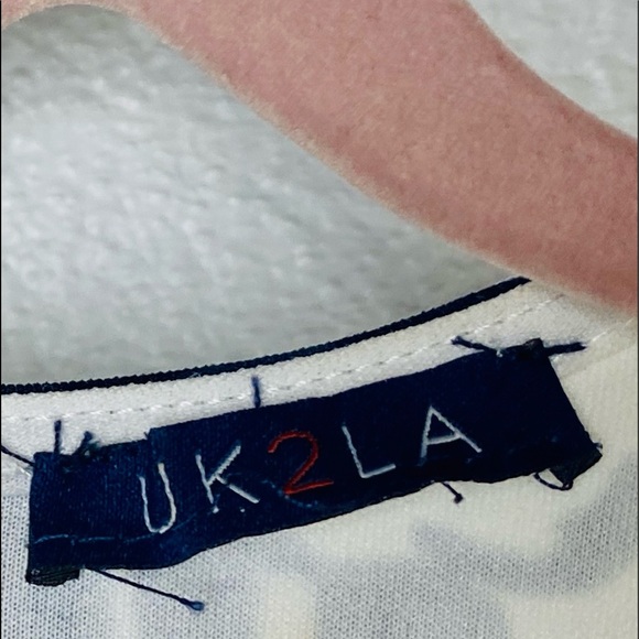 UK2LA size Small Floral Tropical Print Open Back Dress - Picture 4 of 6